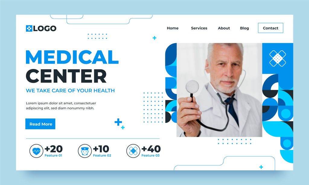 Healthcare website design