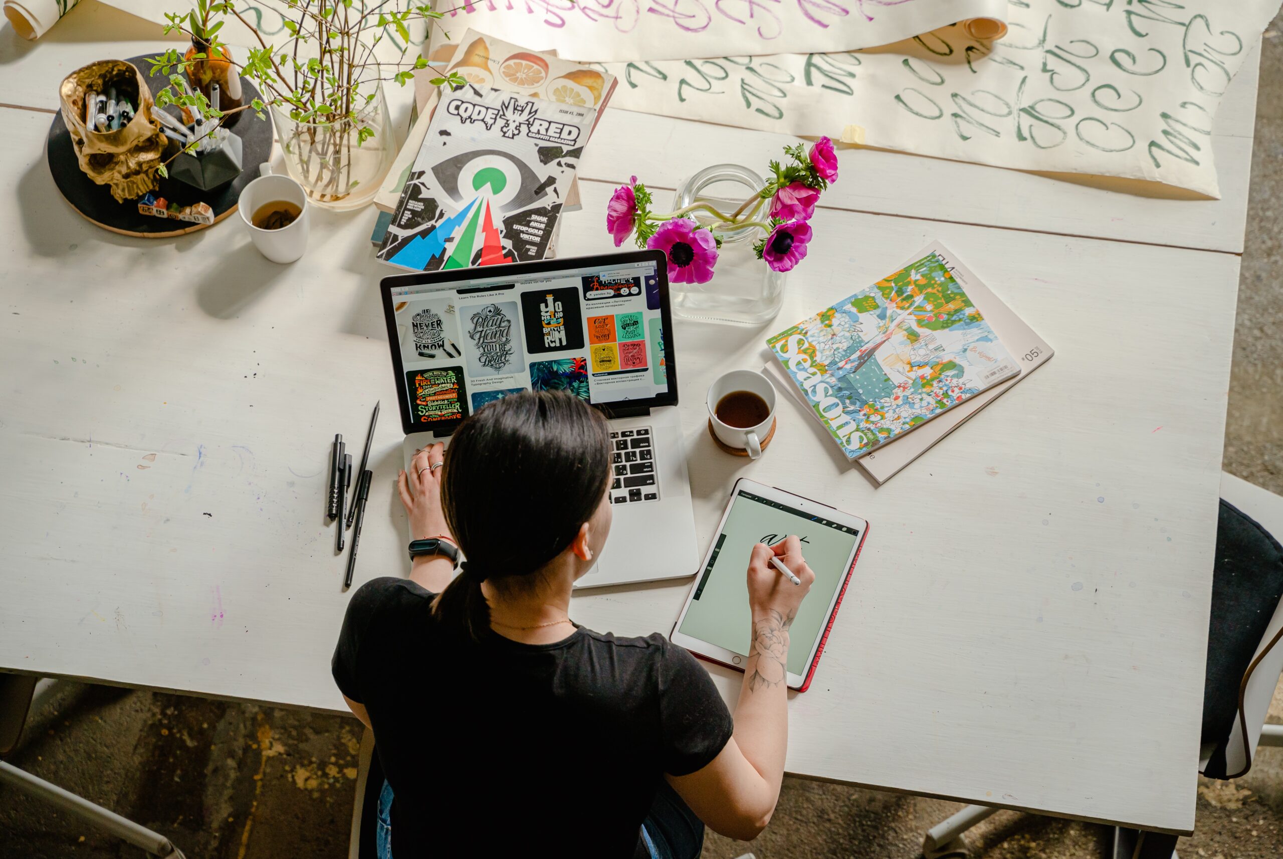 article image showing somebody working on his laptop